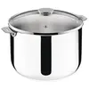 Image de Marmite Salvaspazio+ avec son couvercle 26 cm en acier inoxydable - - Argent - Inox