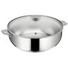 Image de Sauteuse Salvaspazio+ avec son couvercle 24 cm en inox - - Argent / Métallique - Acier Inoxydable (inox)