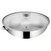 Image de Wok Salvaspazio+ avec son couvercle 26 cm en inox - - Argent / Métallique - Acier Inoxydable (inox)