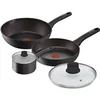 Image de Cucina Eco - Set de cuisine 5 pièces - Aluminium recyclé - Induction - Noir