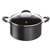 Image de Faitout Tempra antiadhésif 20 cm - - Noir - Aluminium