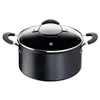 Image de Faitout Tempra antiadhésif 24 cm - - Noir - Aluminium