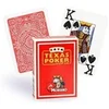 Image de Cartes Texas Poker 100% plastique (rouge)
