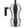 Image de Alessi - MDL02/6BFM - Cafetière Expresso Design, Poignée et Bouton PA, Fonte d'Aluminium pour Plaques à Induction, 6 Tasses, Noir en occasion ou reconditionné