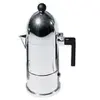 Image de A di alessi a9095/3 b la cupola cafetière espresso en fonte d'aluminium avec poignée et pommeau en pa - noir
