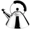 Image de ALESSI - 9093 B - BOUILLOIRE EN ACIER INOXYDABLE AVEC POIGNEE ET SIFFLET EN POLYAMIDE EN FORME D'OISEAU - NOIR