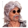 Image de Perruque Annees 70 Grise Avec Moustaches