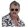 Image de Lunettes moustache zébrées adulte