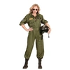 Image de déguisement pilote de combat femme - xl - vert - 65544