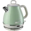 Image de Ariete Bouilloire Vintage 2868, Bouilloire Électrique avec Base 360° Sans Fil, Arrêt Automatique, Capacité 1 L, Acier Inoxydable, 1600W, Vert en occasion ou reconditionné