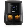 Image de Friteuse à air chaud Ariete 4626 6L, 1300 W, capacité 6L, capacité de cuisson 2,5 kg, 8 programmes préréglés, température jusqu'à 200°, panier transparent pour le contrôle de la cuisson, noir en occasion ou reconditionné