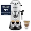 Image de De'Longhi Dedica Style EC685.W, Machine à Café à Pompe en Acier Inoxydable Pour Café Moulu ou Dosettes, Machine à Espresso et Cappuccino, Réservoir de 1,3L, Système Anti-goutte, Blanc en occasion ou reconditionné