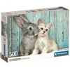 Image de Puzzle Compact 500 Pieces - Cat And Bunny