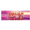 Image de Puzzle 1000 pièces panoramique : danse de flamants roses clementoni