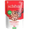 Image de Schesir Thon Aux Crevettes Poche Nourriture Humide Pour Chat 85g