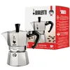 Image de Bialetti - Moka Express: La Cafetière Expresso Iconique, Le Vrai Café Italien, Cafetière 1 Tasse (60 Ml), Aluminium, Argenté en occasion ou reconditionné