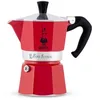 Image de Bialetti - Moka Color : machine à expresso emblématique sur la cuisinière, fait du vrai café italien, pot Moka 6 tasses (270 ml), aluminium, Rouge en occasion ou reconditionné