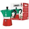Image de Bialetti - Collection Moka Express Italia: La Cafetière Expresso Iconique, Qui Fait Du Véritable Café Italien, Cafetière Moka 6 Tasses (270 Ml), Aluminium, Coloré En Rouge, Vert Et Argent en occasion ou reconditionné