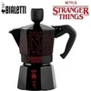 Image de Cafetière italienne Moka Express Collection Stranger Things 3 tasses 130 ml Noir