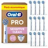Image de Oral-B Brossettes de Rechange Sensitive Clean, lot de 12, Blanches | Recharges Brosse à Dents Électrique Pro avec des Brins Ultra Doux pour les Gencives Saines, Emballage en Carton en occasion ou reconditionné