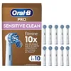 Image de Oral-B Pro Lot De 10 Brossettes De Rechange Sensitive Clean, AUTHENTIQUES, Blanches, Brins Ultra Doux Pour Les Gencives Plus Saines, Embouts Pour Brosses A Dents Electriques Oral B Pro en occasion ou reconditionné
