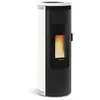 Image de Poêle à granulés de bois 8kw blanc amikablanc