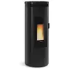 Image de poêle à granulés de bois Amika - 8000 Watts - noir
