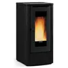 Image de Poêle à granulés de bois 10kw noir teoremanoir