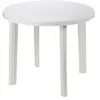 Image de Table Blanche 'Ronde' en Polypropylène