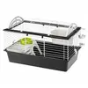 Image de Ferplast Cage pour Lapins CASITA 80, Cochons d'inde Petits Animaux, Toit Arrondi Ouvrable, avec Accessoire Noir