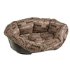 Image de Panier en Plastique pour Chiens et Chats SOFA' 6 avec Coussin Rembourré Lavable Marron
