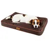 Image de FERPLAST Panier Chien Chat - Coussin Orthopédique Chien - Lavable en Machine - Tapis Chien - Lit Chat Chien - Imperméable & Anti-Rayures - Rembourrage Amovible - Polo, 80 x 50 xh 8 CM, MARRON en occasion ou reconditionné