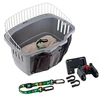 Image de Ferplast Transport vélo pour chiens de petite taille ATLAS BIKE 20 RAPID Panier pour vélo petits chiens maxi 7 kg avec coussin lavable, box de voyage
