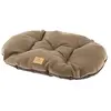 Image de Coussin pour chiens et chats STUART 55/4, double-face, tweed, velours doux, lavable, Marron