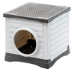 Image de Niche - PETVILLA 50 - 38,5 x 43 x 38,5 cm - Blanc / Gris