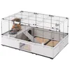 Image de Ferplast Cage pour Lapins, Cage pour cochons d'Inde,cobayes, Cage à Lapin, Modular 2, Extensible, Cage à Lapin, Accessoires Inclus, Facile à Nettoyer, 109 x 72 x h 56 cm en occasion ou reconditionné