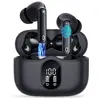Image de Ecouteurs Bluetooth Sans Fil, Oreillettes Bluetooth 5.3 avec HiFi Stéréo e 2 Réduction de Bruit Mic, Ecouteurs avec Ecran LCD 40h Durée de Lecture,