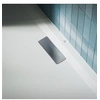 Image de Bonde et cache Rectangulaire Chrome pour receveur Ultra Flat New