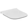 Image de Ideal Standard i.life S Abattant WC, forme angulaire, Siège de toilettes avec frein de chute et option de libération rapide, en duroplast robuste   Blanc (360x410x50 mm) en occasion ou reconditionné
