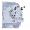 Image de Porte velo 4x4 pour 2 velos avec emplacement fixation sur roue de secours (maxi 30kgs)