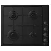 Image de Table de cuisson gaz 60cm 4 feux noir chw6lbb