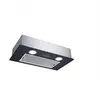 Image de CBG625/1N - Hotte - groupe filtrant - largeur : 52 cm - profondeur : 28 cm - evacuation & recyclage - noir et finition métallique