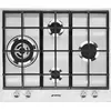Image de Linea PX164L - Table de cuisson au gaz - 4 plaques de cuisson - Niche - largeur : 55.5 cm - profondeur : 47.8 cm - acier inoxydable