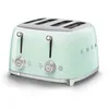 Image de Smeg, Grille-pain 4 Tranches TSF03PGEU, 4 Fentes 36 mm, 6 Niveaux de Brunissage, Fonction Chauffage, Décongélation et Bagel, Éjection Automatique du Pain, 2 Ramasse Miettes, 2000 W, Vert Pastel en occasion ou reconditionné