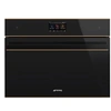 Image de Four compact encastrable SO4604M2PNR verre noir Eclipse finition cuivre micro-ondes combiné Vapor Clean 40 L