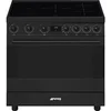 Image de Centre de cuisson C9IMN2 noir mat / manettes et poignée noir mat 90 cm induction multifonction