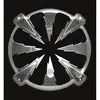 Image de Grille Ronde En Aluminium Chromé Speaker Ø270