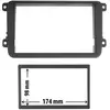 Image de Cache Autoradio Pour Seat, Skoda, Volkswagen Noir