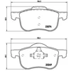 Image de Jeu De Plaquettes De Frein, Frein À Disque P 86 020 Brembo Brembo P86020 Volvo