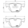 Image de Kit De Plaquettes De Frein, Frein À Disque Brembo Xtra Line P 06 039x Brembo P06039x Bmw
